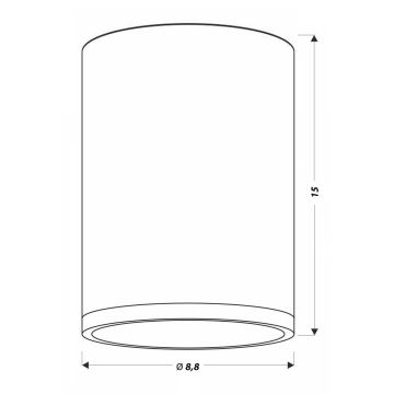 LED Takbelysning TUBA LED/9W/230V