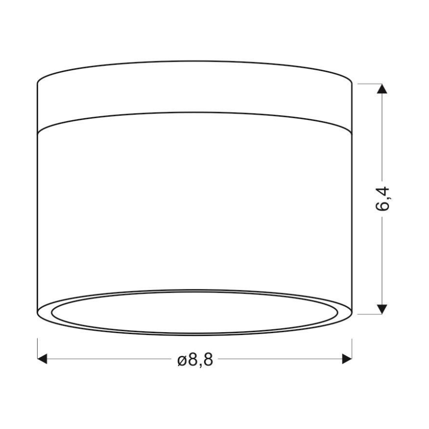 LED Takbelysning TUBA LED/9W/230V vit/beige