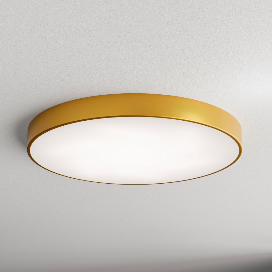 LED taklampa CLEO LED/96W/230V 3000K diameter 80 cm guld