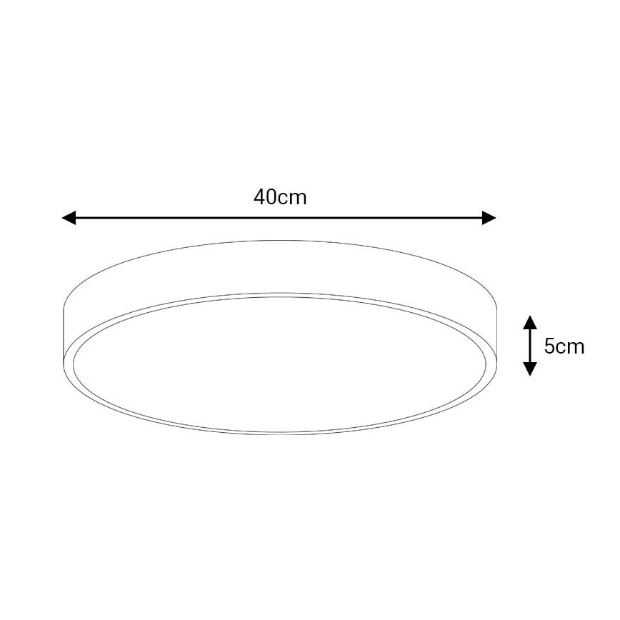 LED taklampa FELIZ LED/40W/230V 4000K diameter 40 cm svart