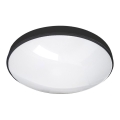 LED taklampa för badrum CIRCLE LED/18W/230V 4000K diameter 30 cm IP44 svart