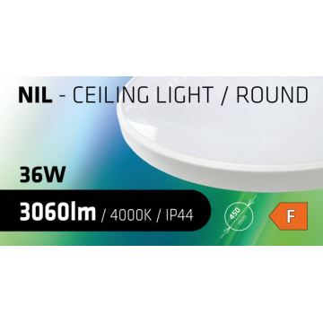 LED taklampa för badrum CIRCLE LED/36W/230V 4000K diameter 45 cm IP44 vit