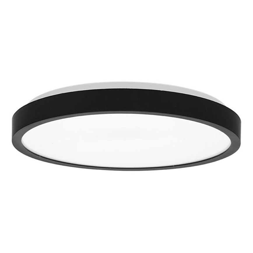 LED taklampa för badrum LIRA LED/18W/230V 4000K diameter 29,5 cm IP44 svart