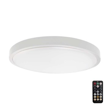 LED taklampa för badrum med sensor LED/18W/230V IP44 4000K diameter 29 cm vit + fjärrkontroll