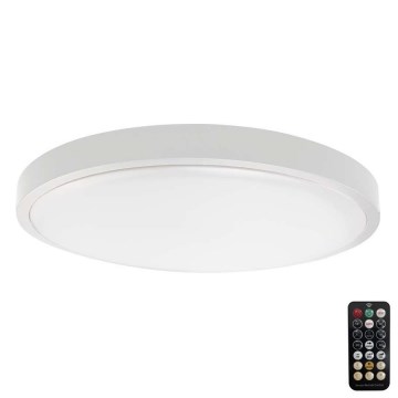 LED taklampa för badrum med sensor LED/24W/230V IP44 6500K diameter 35 cm vit + fjärrkontroll