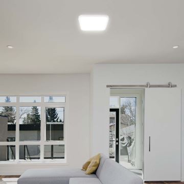 LED taklampa för badrum med sensor LED/36W/230V 4000K IP44 vit + fjärrkontroll