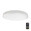 LED taklampa för badrum med sensor SAMSUNG CHIP LED/18W/230V IP44 3000K diameter 29 cm vit + fjärrkontroll