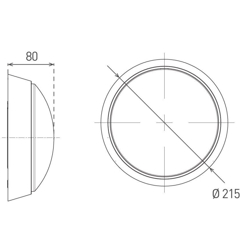 LED taklampa för utomhusbruk LED/12W/230V 3000/4000/6500K IP65 vit