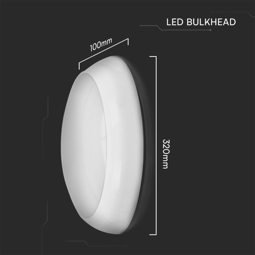 LED taklampa för utomhusbruk LED/8W/16W/20W/230V IP65 3000/4000/6500K