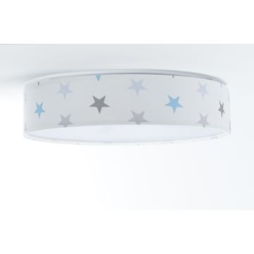 LED taklampa GALAXY KIDS LED/24W/230V stjärnor vit/grå/blå