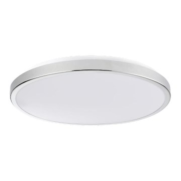 LED taklampa KERN LED/24W/230V diameter 40 cm skinande krom