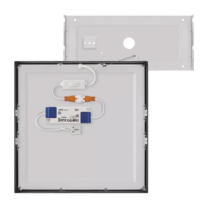 LED Taklampa NEXXO LED/28,5W/230V 3000/3500/4000K 30x30 cm svart