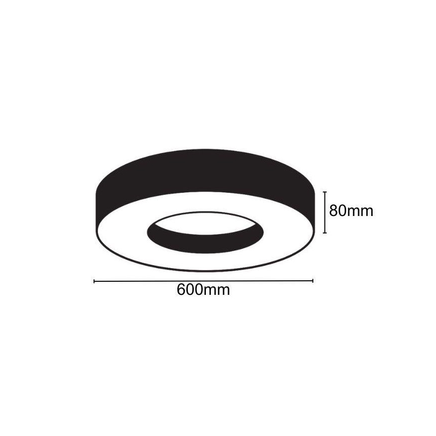 LED taklampa LED/30W/230V 4000K diameter 60 cm