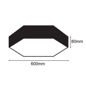 LED taklampa LED/40W/230V 4000K diameter 60 cm