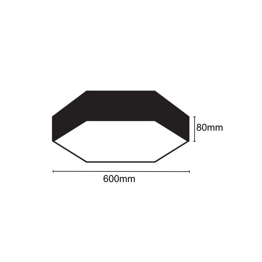 LED taklampa LED/40W/230V 4000K diameter 60 cm