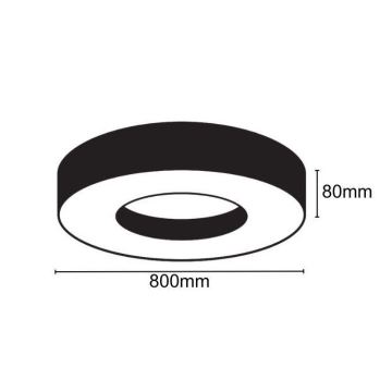 LED taklampa LED/40W/230V 4000K diameter 80 cm