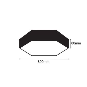 LED taklampa LED/70W/230V 4000K diameter 80 cm