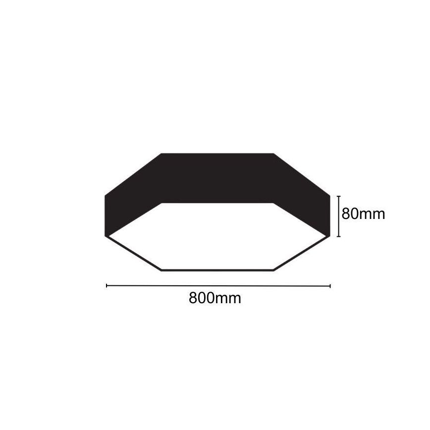 LED taklampa LED/70W/230V 4000K diameter 80 cm