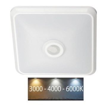 LED taklampa med sensor SAMSUNG CHIP LED/12W/230V 3000/4000/6000K vit