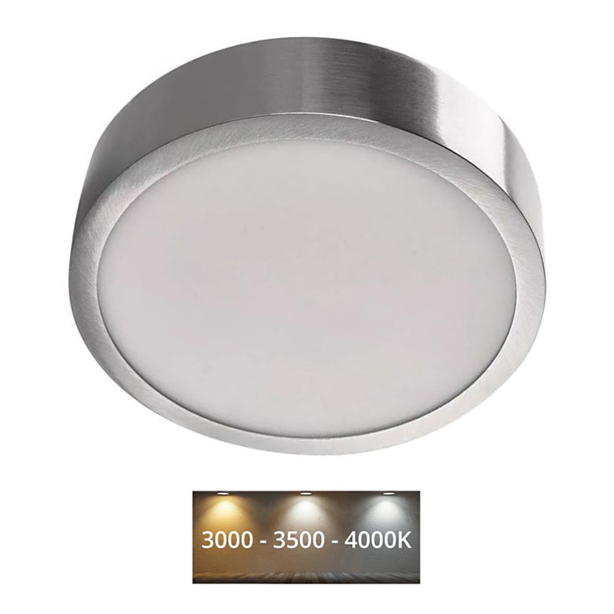 LED Taklampa NEXXO LED/12,5W/230V 3000/3500/4000K d. 17 cm krom