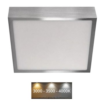 LED Taklampa NEXXO LED/21W/230 3000/3500/4000K 22,5x22,5 cm krom