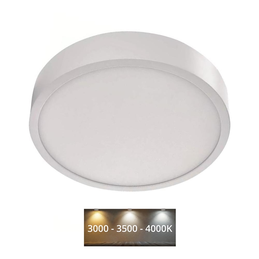 LED Taklampa NEXXO LED/21W/230V 3000/3500/4000K d. 22,5 cm vit