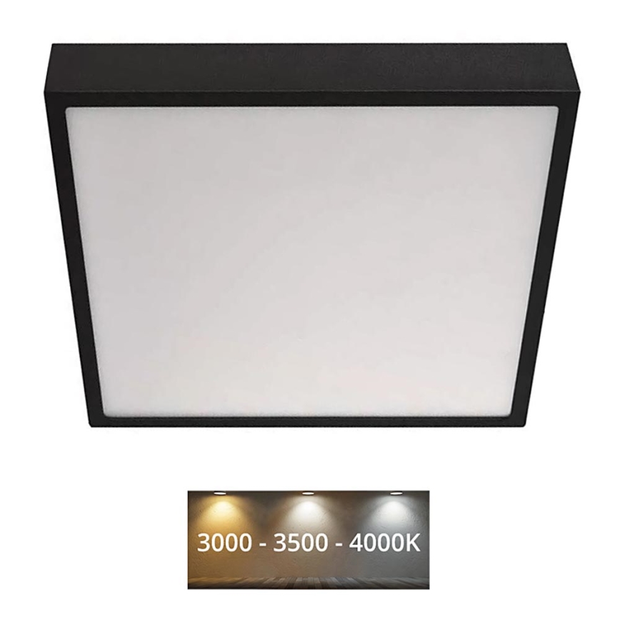 LED Taklampa NEXXO LED/28,5W/230V 3000/3500/4000K 30x30 cm svart