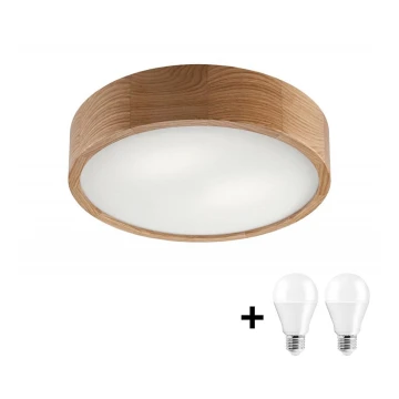 LED Taklampa OAK 2xE27/10W/230V ek d. 37 cm