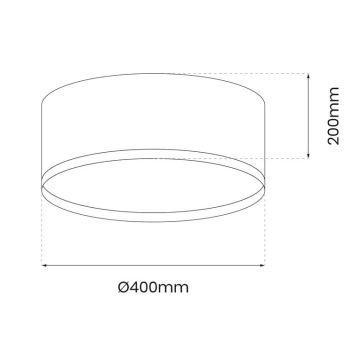 LED taklampa RONDO LED/18W/230V grön