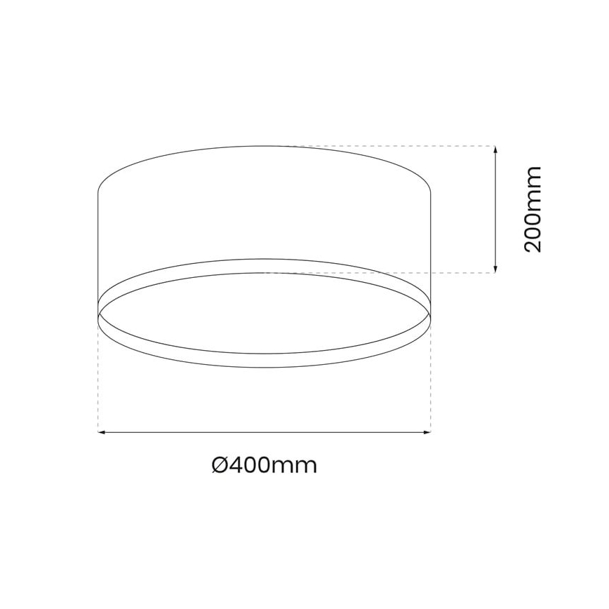 LED taklampa RONDO LED/18W/230V grön