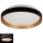 LED taklampa SOLN LED/17,5W/230V diameter 38 cm svart/guld