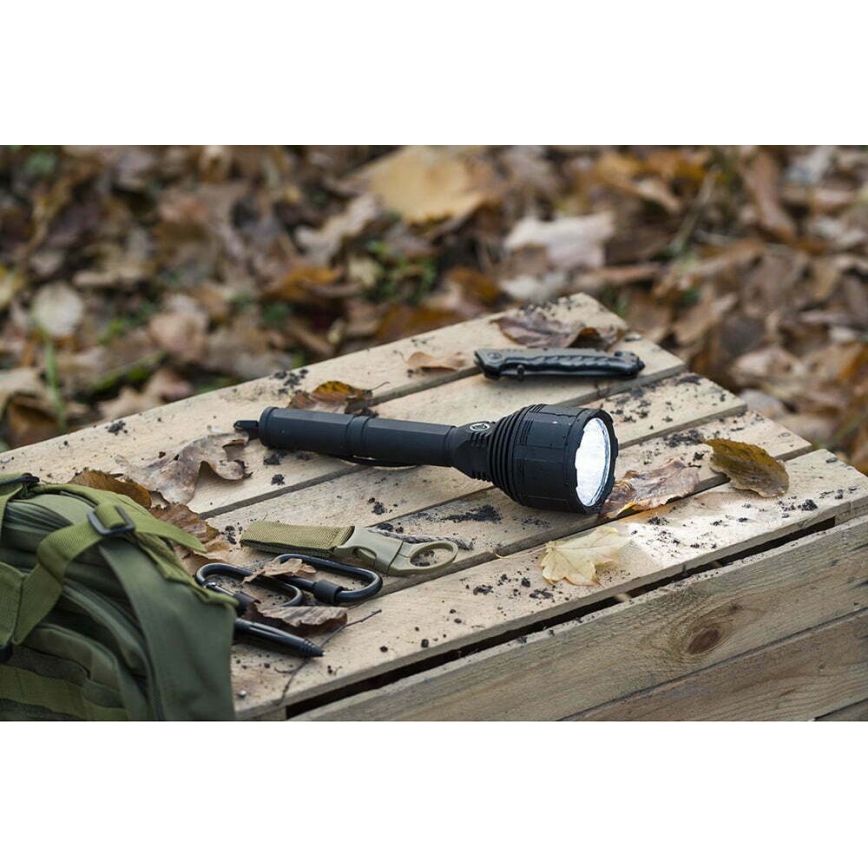 LED Ljusreglerad rechargeable flashlight LED/30W/5V IPX7 3000 lm 6,5 h 8400 mAh