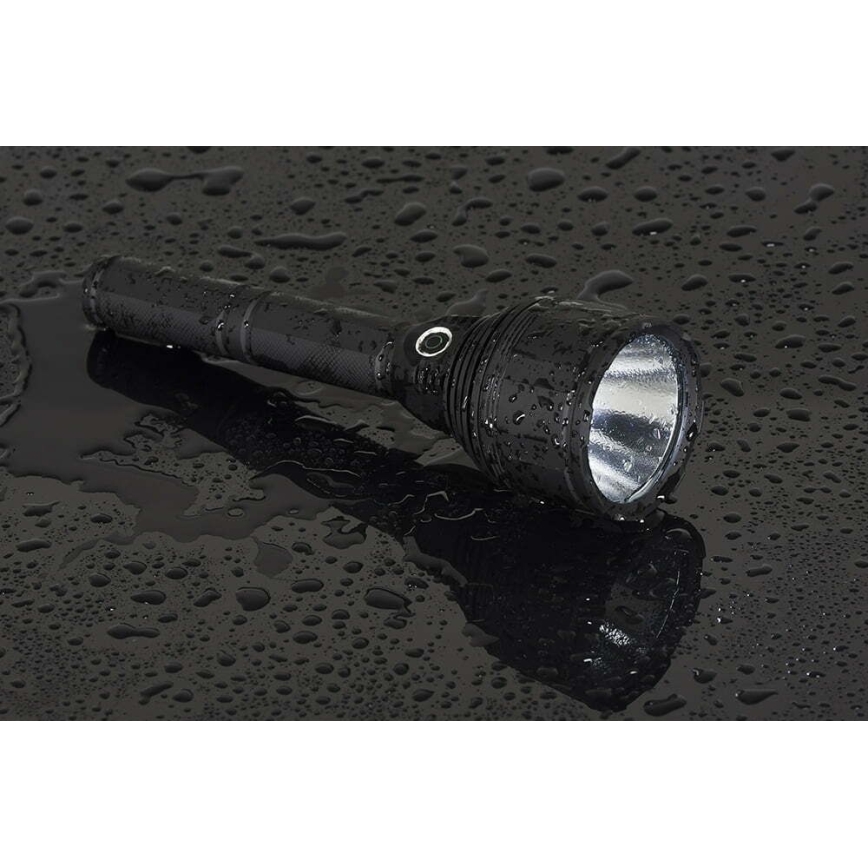 LED Ljusreglerad rechargeable flashlight LED/30W/5V IPX7 3000 lm 6,5 h 8400 mAh