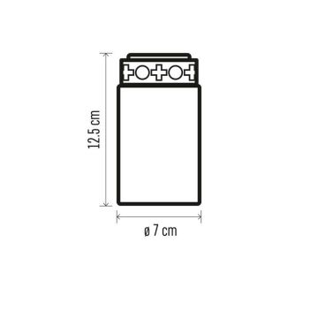 LED Utomhusdekoration 1xLED/2xC IP44 röd 