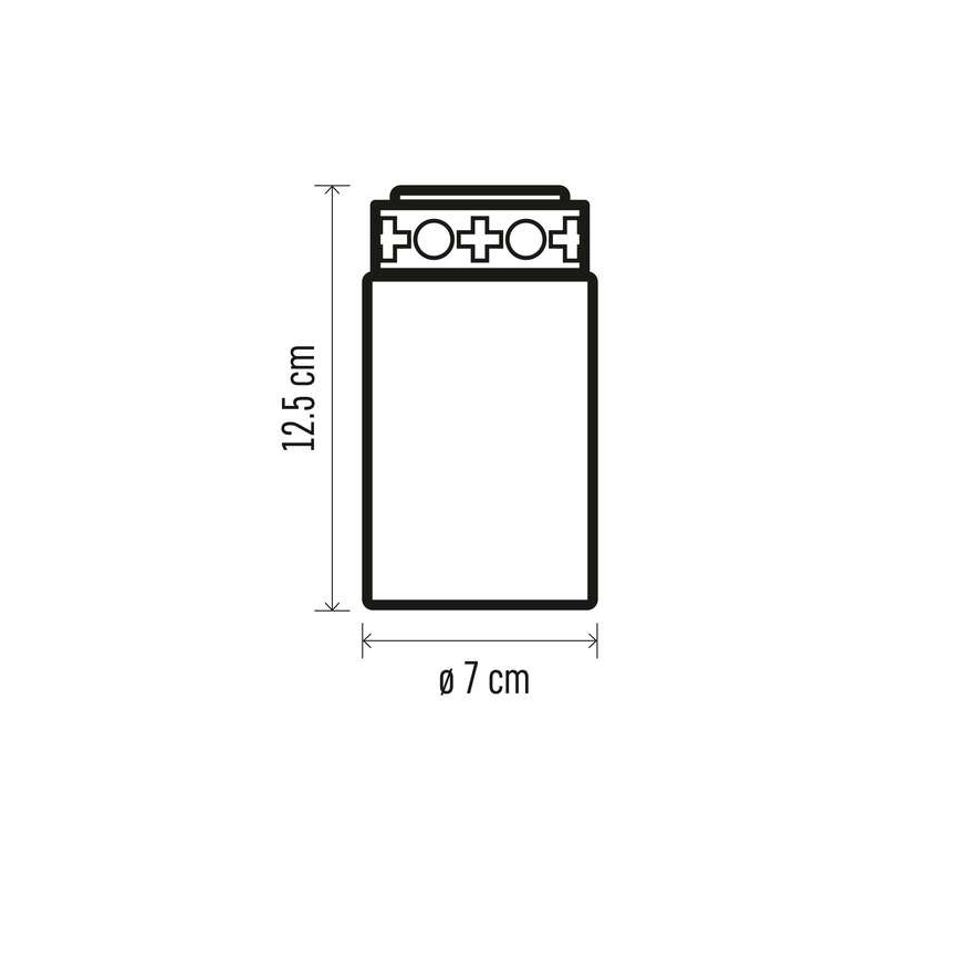 LED Utomhusdekoration 1xLED/2xC IP44 röd 