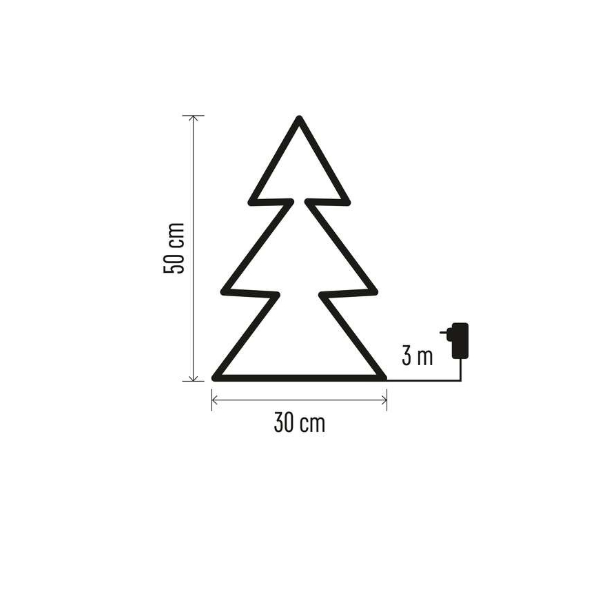 LED utomhus juldekoration  90xLED/1,2W/230V IP44 träd