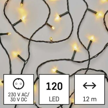 LED utomhus julkedja  120xLED/17m IP44 varm vit 