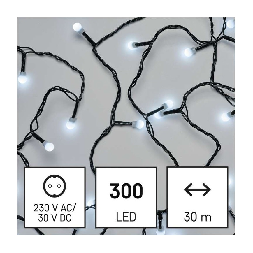 LED utomhus julkedja  300xLED/35m IP44 kall vit 