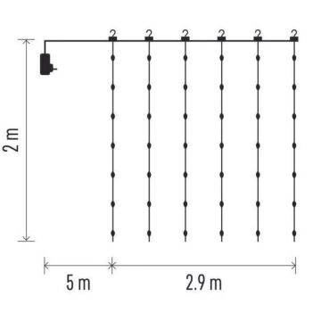 LED Utomhus julslinga 400xLED/8 funktioner 7,9 m IP44 varm vit