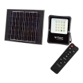 LED Utomhus solar strålkastare LED/12W/3,2V 4000K IP65 + fjärrkontroll