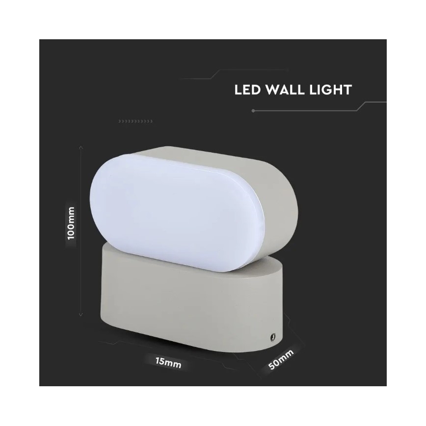 LED Utomhus vägglampa LED/5W/230V IP65