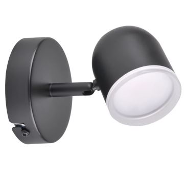 LED vägg spotlight  RAWI LED/4,2W/230V svart 