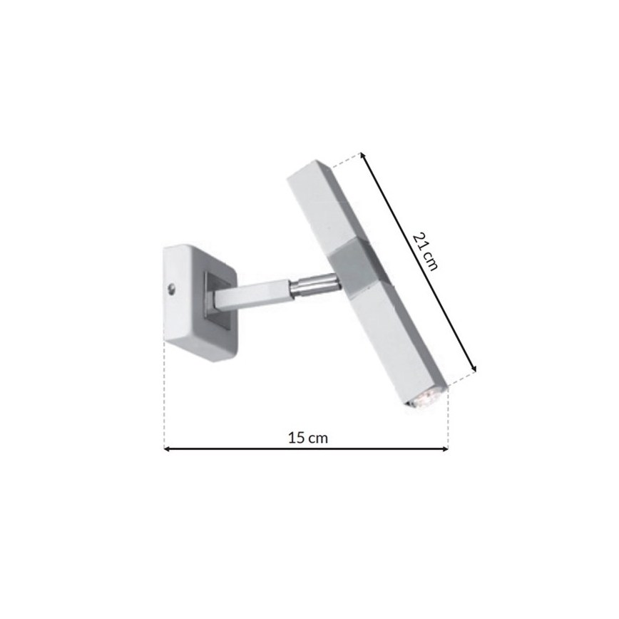 LED Väggbelysning CASTRO 1xG9/7W/230V