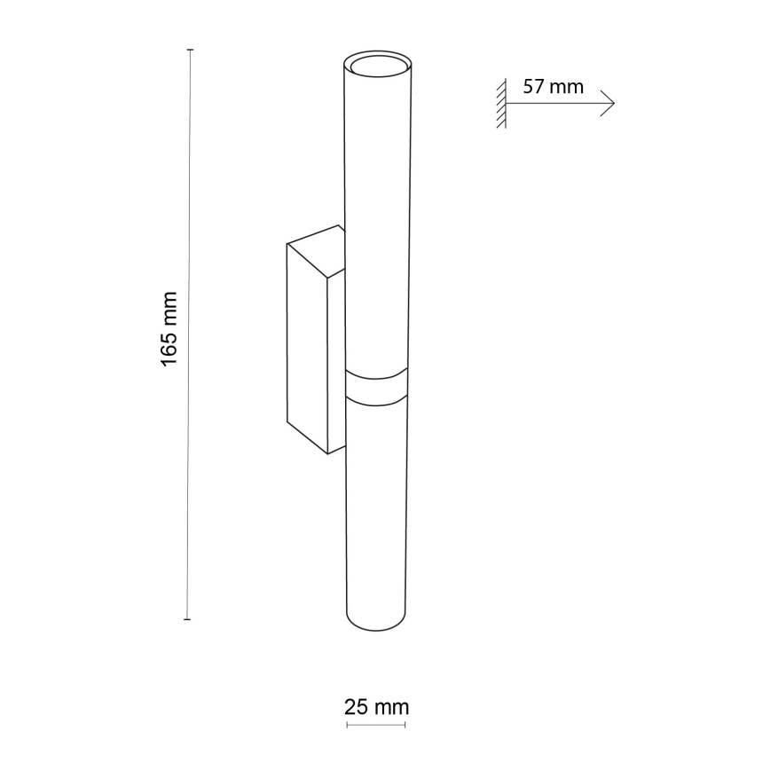 LED väggbelysning LAGOS 2xG9/3W/230V 4000K svart/guld