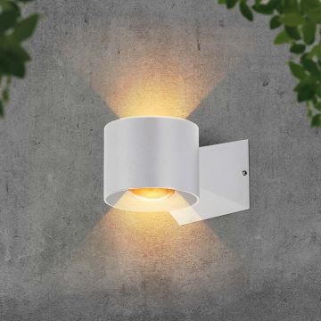 LED vägglampa för utomhusbruk LED/5W/230V 3000K IP65 vit