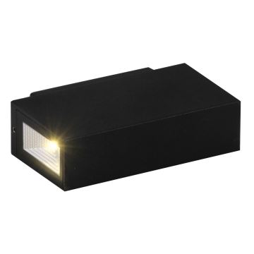 LED vägglampa för utomhusbruk ORLEAN 2xLED/2,5W/230V svart IP54