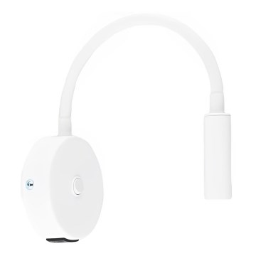 LED Vägglampa med USB port LAGOS 1xG9/3W/5V 4000K vit