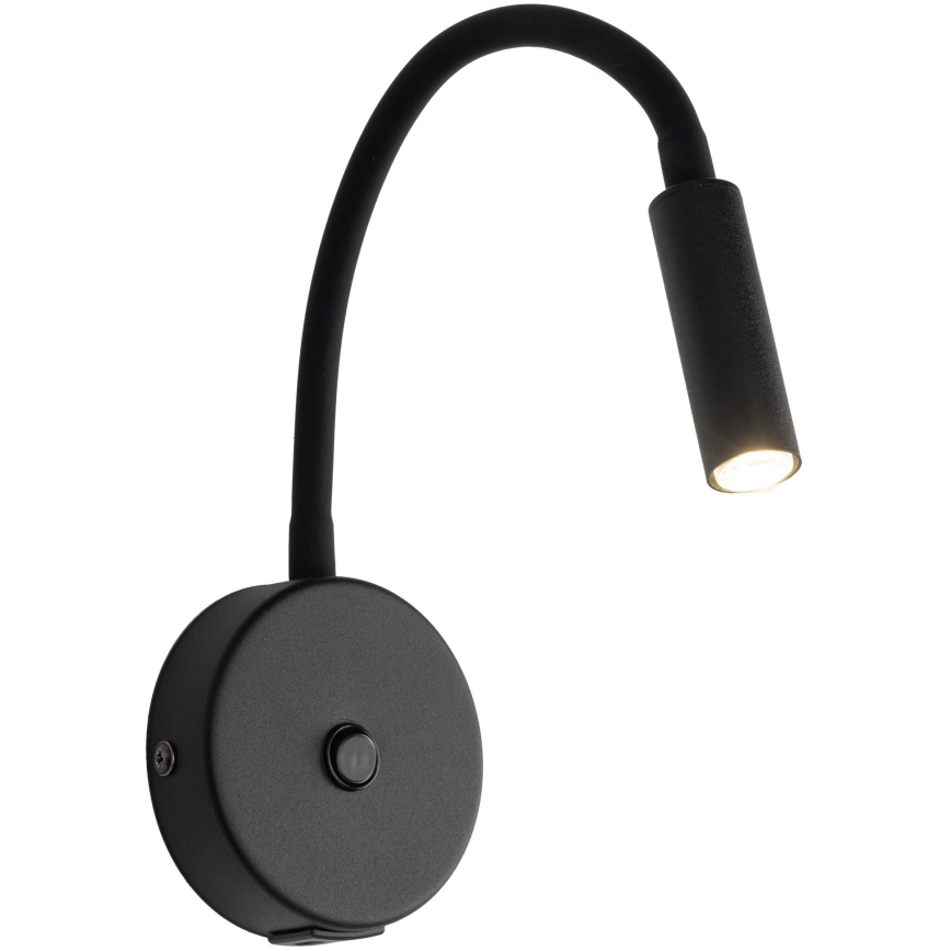 LED Vägglampa med USB port LAGOS 1xG9/3W/5V 4000K svart