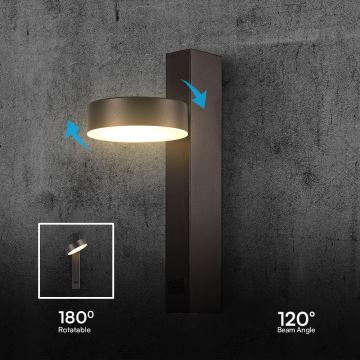 LED väggspotlight med USB-port LED/8W/230V 3000K