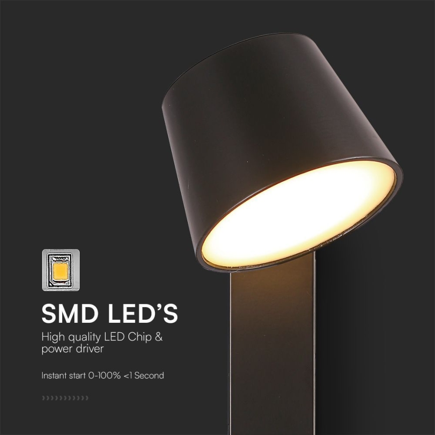 LED väggspotlight med USB-port LED/8W/230V 3000K